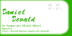 daniel devald business card