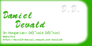 daniel devald business card